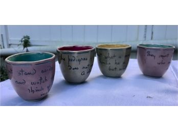 Four Inspirational Cups