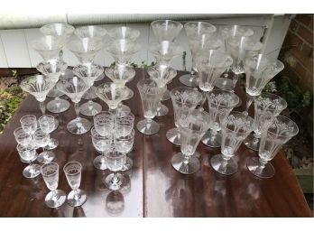 Service For 6 Plus Extras Glass Drink Entertaining Set