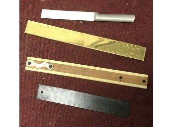 3 Rulers And Knife
