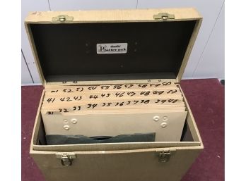 Over 35 Vinyl Records With Carrying Box
