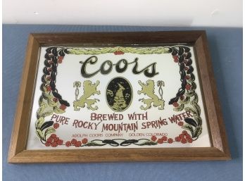 Coors Brewed With Pure Rocky Mountain Spring Water Sign