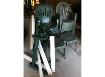 Plastic Tables And Chairs Lot