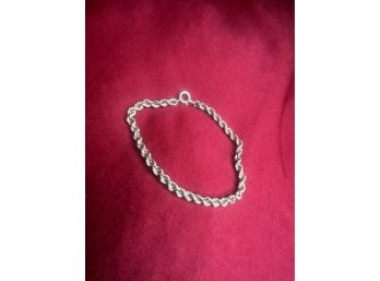 3.10g Sterling Rope Chain Bracelet