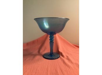 Blue Rainbow Glass Cocktail Glass
