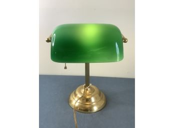 Green Shaded Office Desk Lamp