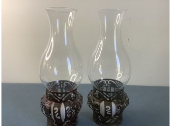 Candle Holders With Glass Shades