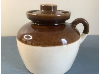 Roseville Brown And Tan Pottery Jar