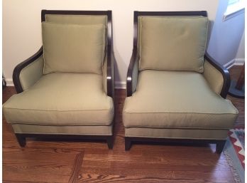 Pair Of Ethan Allen Club Chairs