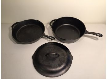 Pair Of New  Lodge Cast Iron Skillets