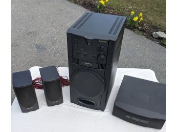 Rare Daewoo Home Theater Sub Woofer System AHT-1000F