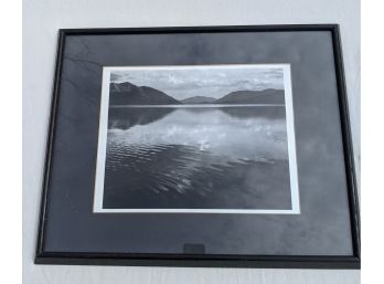 Framed Print Of The Lake At The Mountains