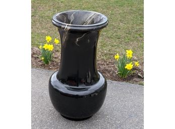 3 Foot Tall Black Marble Color Designer Vase