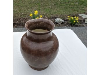 Brown Pottery Vase Just In Time For Springtime Flowers