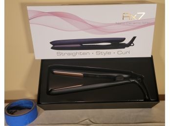 RX7 Straighten  Style   Curl Nano Ceramic Ionic.   New IN BOX.   NIC    -         Loc: Above Microwave