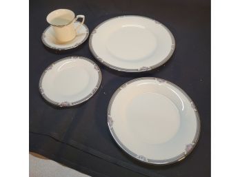 Noritake China.  Halifax Pattern 7729.  No Chips.  Properly Stored.       -             Loc: Living Room