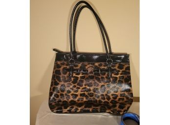 Nine And Co. Handbag.  Leopard / Black