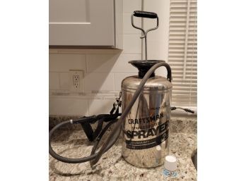 Craftsman Stainless Steel Sprayer.                             Loc: Family Room