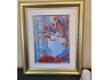 Peter Max Blushing Beauty. C.o.A.  -                     -               Loc: Family Room