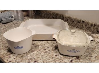 Corningware Grouping.     Loc: Family Room