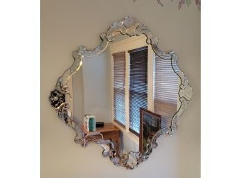 Vintage Mirror.                         -                 -                  - Loc: Fam Room Wall