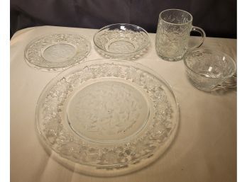 Princess House Crystal Service Set.                       LOC:  -      -        Family Room Boxed Up