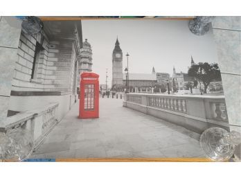 Trafalgar Square Picture Ready To Be Framed.  Brand New In Tube.     .       Loc: Family Room In Brown Tube