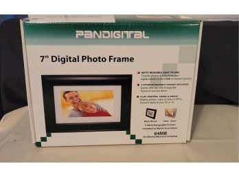 Digital Picture Frame By PanDigital.  New In Box. NIB                      Loc:   -        Family Room