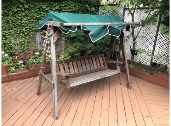 Canopied Bench Swing