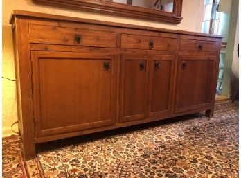 Large Arts And Crafts Pine Sideboard