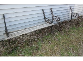 Two Cast Iron Benches - Parts Or Repair