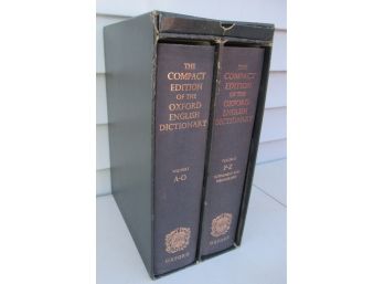 Vintage Two Volume Oxford Dictionary