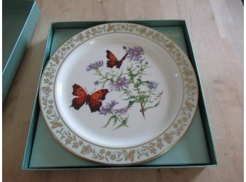 Lenox Collectible Butterflies And Flowers Plate