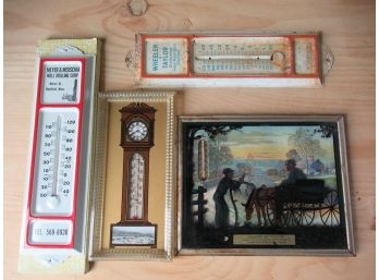 Lot Of 4 Vintage Thermometers