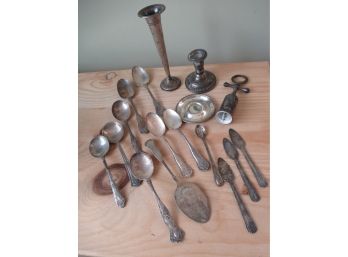Vintage Sterling And Silver Plate Lot