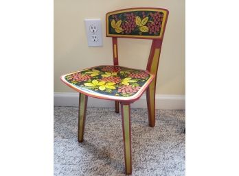 Beautiful German Hand Decorated Child Chair
