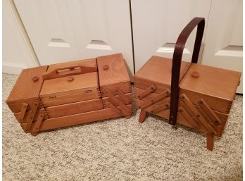 2 Vintage Sewing Baskets