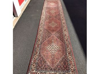 Hand Made Persian Rug, 2 Feet 7 Inches By 12 Feet 11 Inches