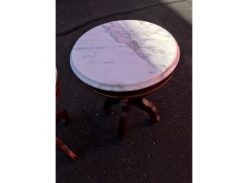 18 1/2 Inch Tall, Marble Top Coffee Table