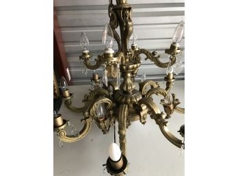 64 LB , Antique Solid Bronze Chandelier,16 Arms And 16 Lights
