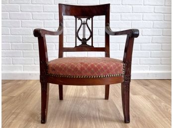 Child's Wooden Dining Style Chair In Mahogany