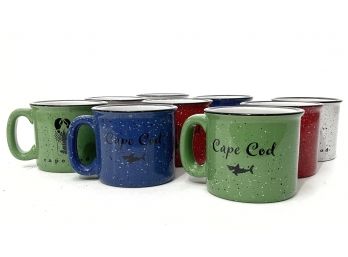Cape Cod Speckleware Mugs - Set Of 9