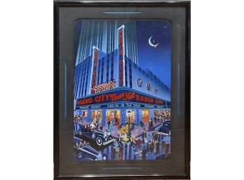 Large Melanie Taylor Kent 'Radio City Music Hall' Framed Print