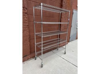 Metro Metal Five Shelf Rolling Rack 48x18x68 - 2 Of 2