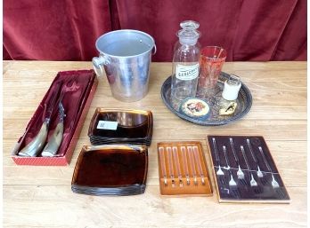 Fabulous Collection Of  Unique Vintage Barware, Imported Cutlery / Flatware,  And Accessories