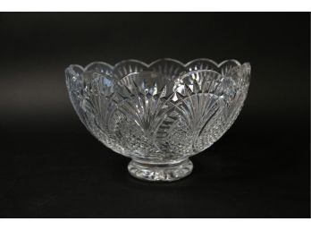 Waterford Brilliant Cut Crystal Bowl With Tulip Edge