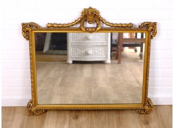 Antique Neoclassical Inspired Gold Gilt Mirror