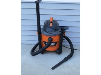 Rigid Brand 12gallon Shop Vac W/attachments - Working