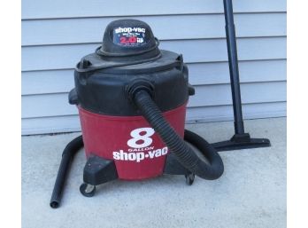 Shop-Vac Brand 2hp Eight (8) Gallon Shop Vac, Tested & Working