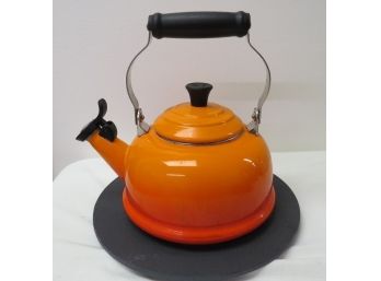 Le Creuset French Teapot - Bright 70's Orange