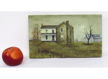 Billy Jacobs Signed Canvas Print - Titled A Quiet Evening - Farmstead, Nice Colors